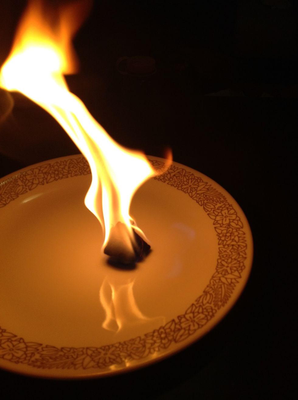 Light the ball on fire