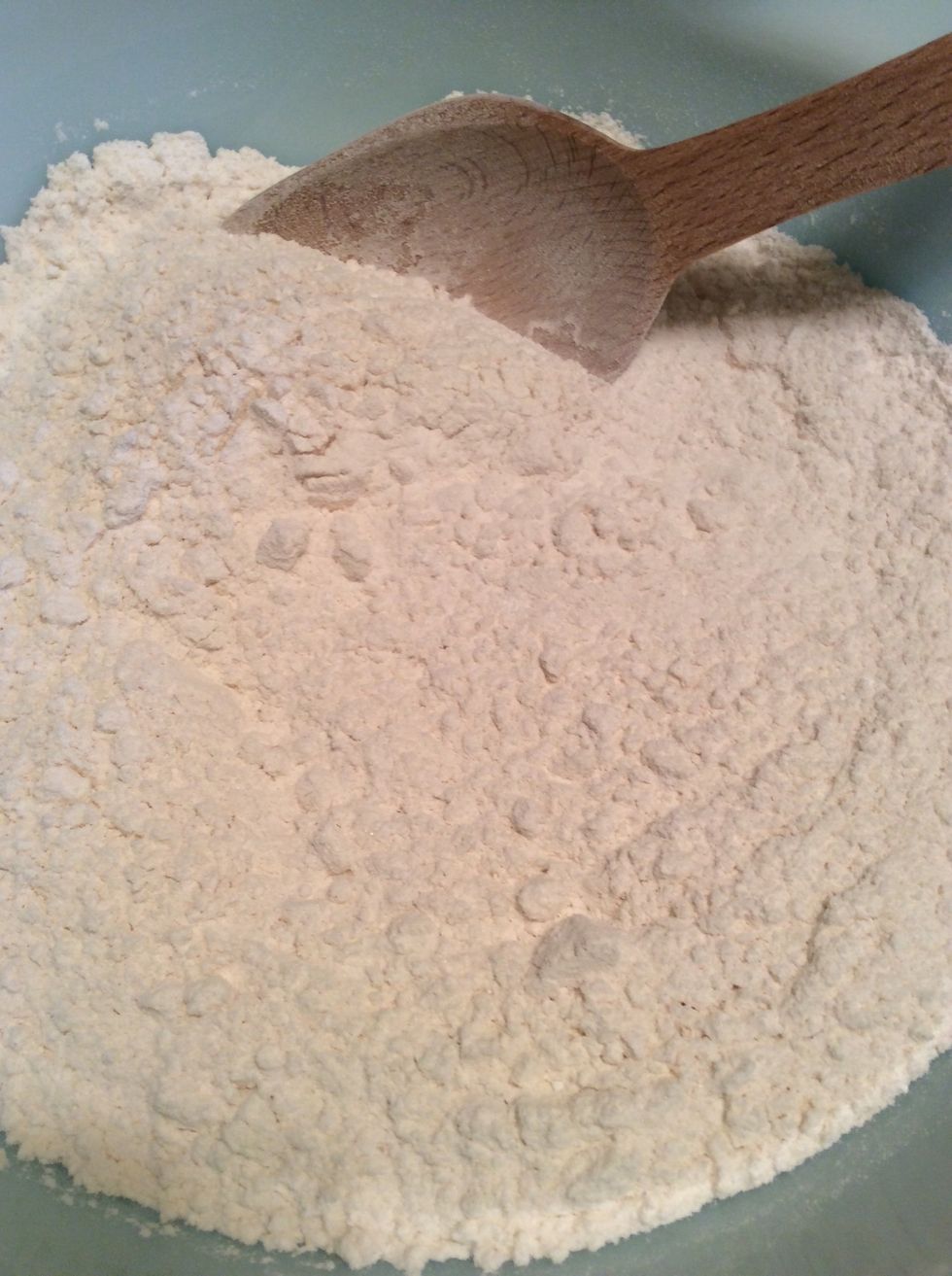 Lightly blend together.