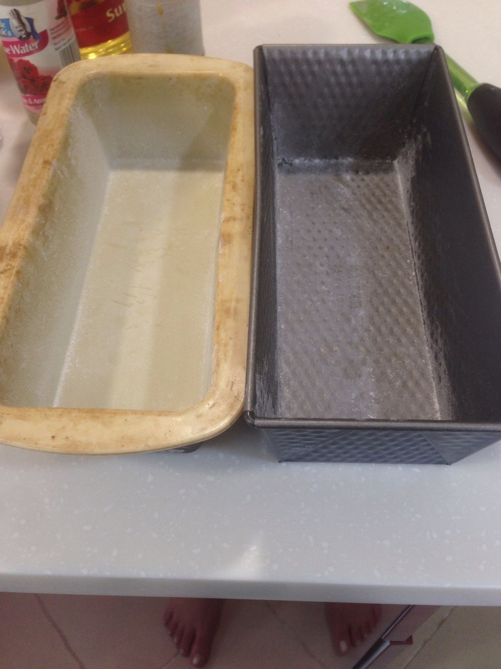 Lightly butter and flour 2 small-medium loaf pans (or one large one)