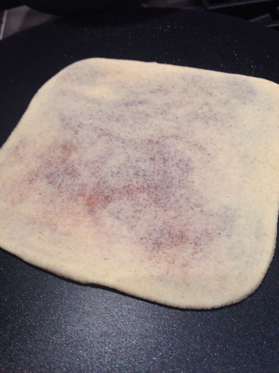 Lightly cover with butter when you turn in over after a few mins