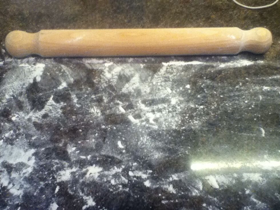 Lightly flour a clean surface and rolling pin! Any flour will do..but plain is preferable! \ud83d\udc95