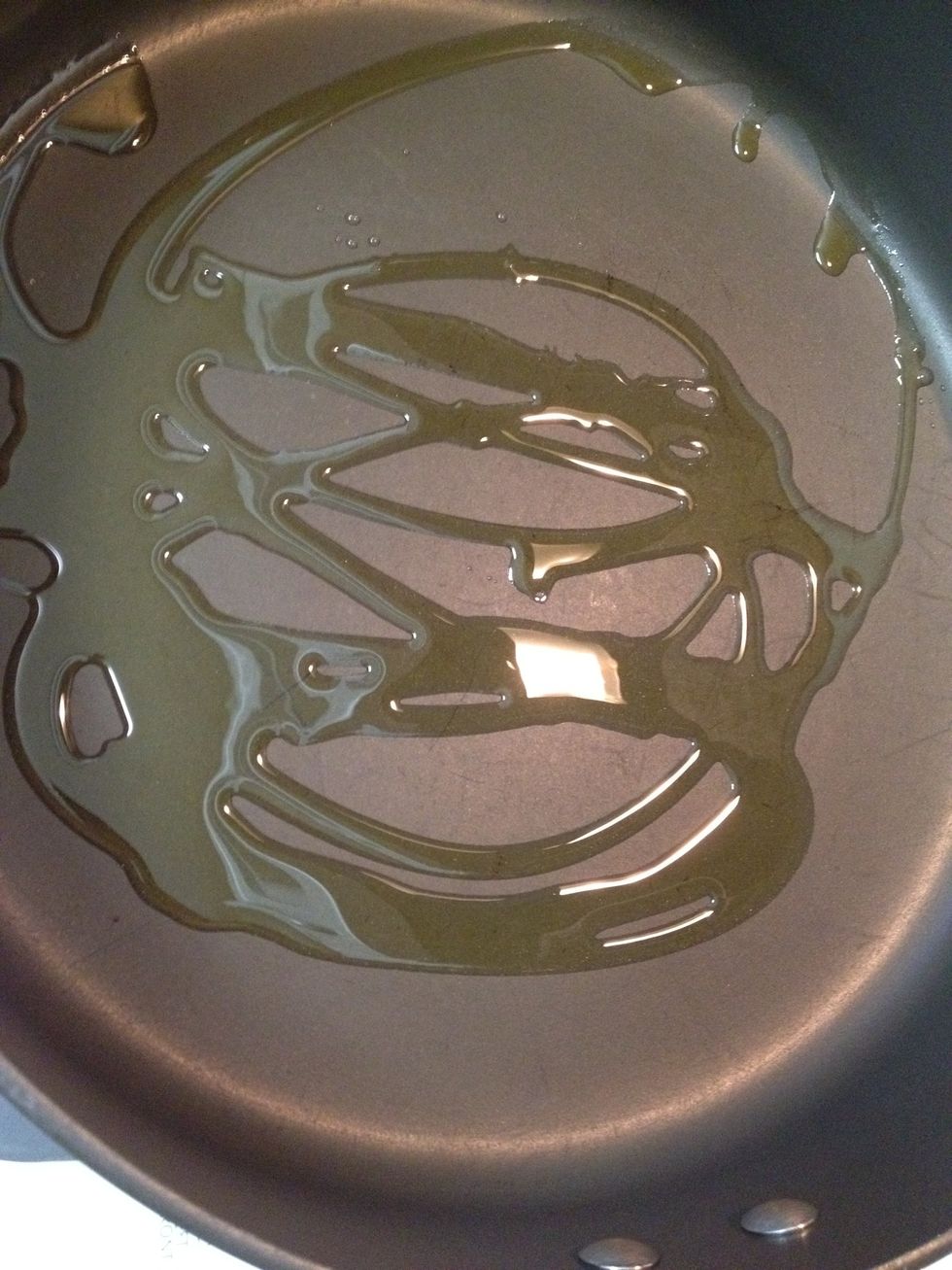 lightly oil the pan