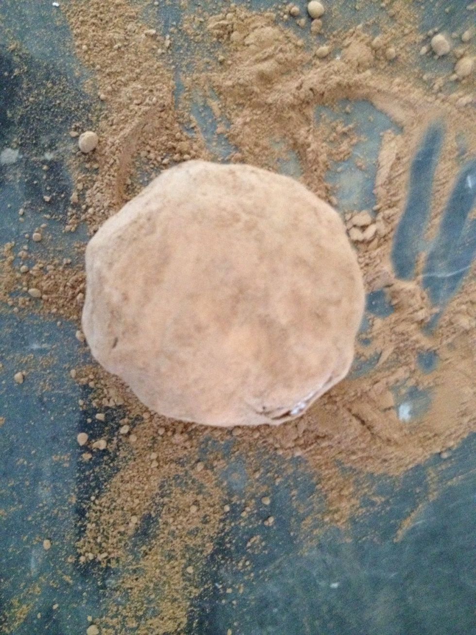 Lightly press the fondant onto the top of the non-iced cupcake.