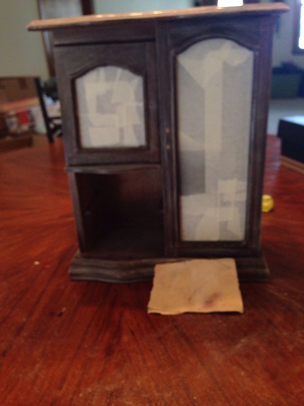 Lightly sand entire piece