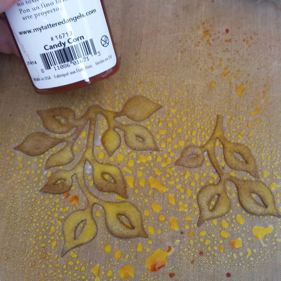 Lightly Spray with Candy Corn