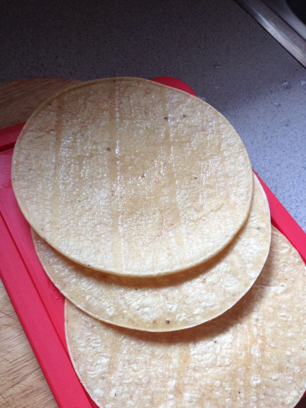 Lightly wet some tortillas. I prefer corn for this recipe.