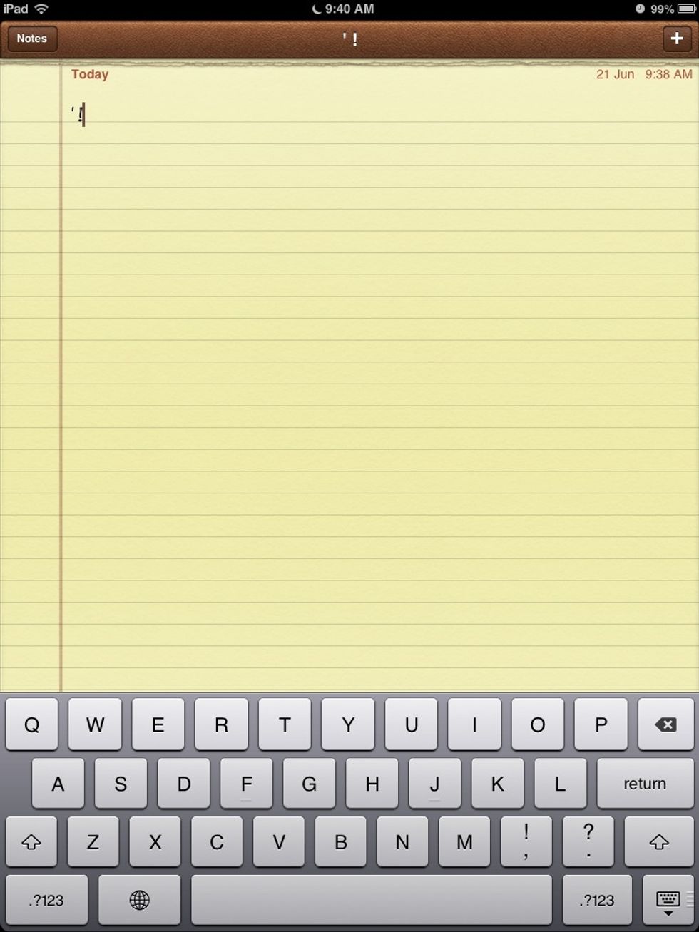 Like in this picture instead of showing a comma it will show a exclamation mark.