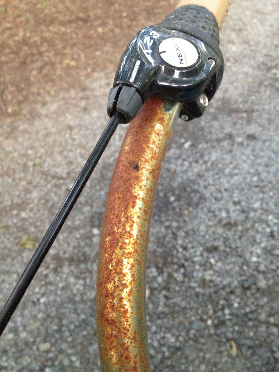 Like, really rusty. It was giving me dirty looks as I walked past it every day.