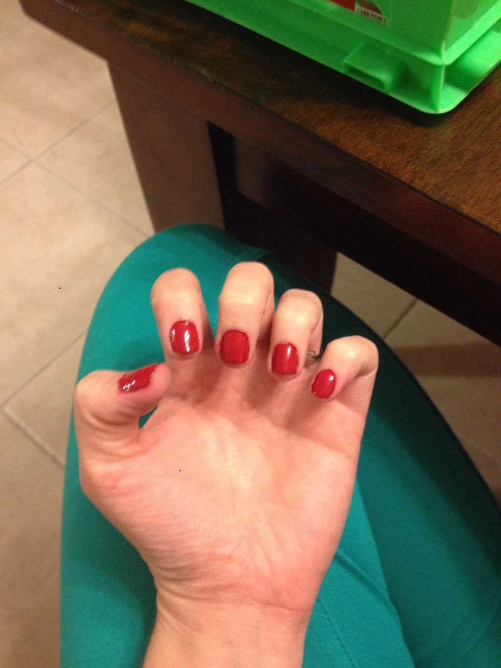 Like so...and allow them to dry completely