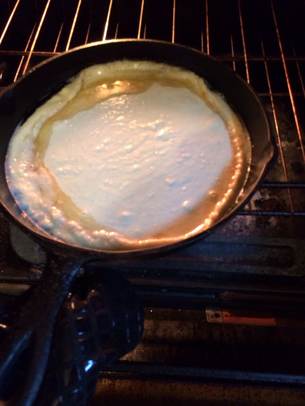 Like so. And back in the oven.