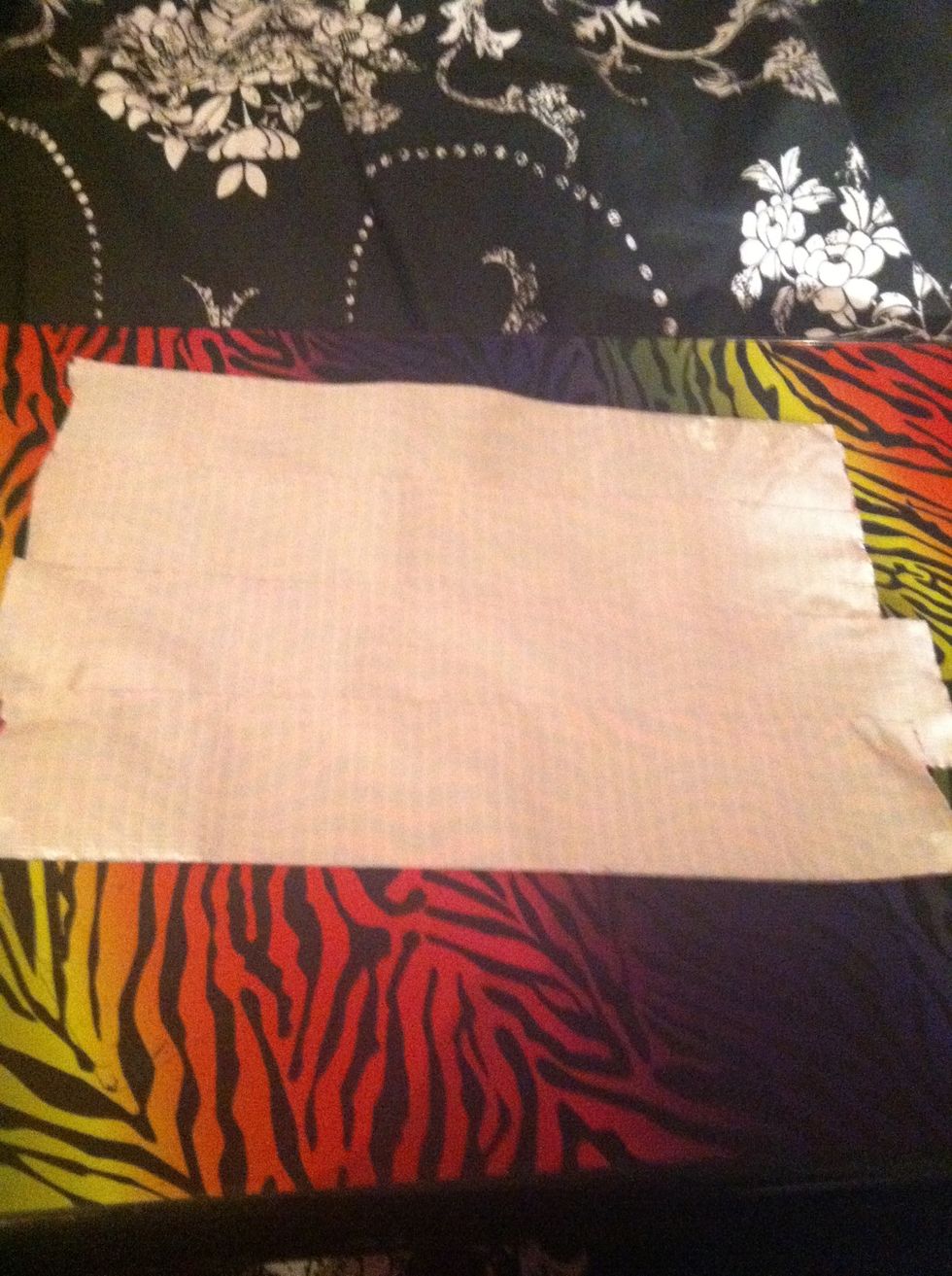 Like so, don't worry if they aren't all the same length you will be able to trim and fix that later notice my third piece is a bit longer then all the rest that's ok!