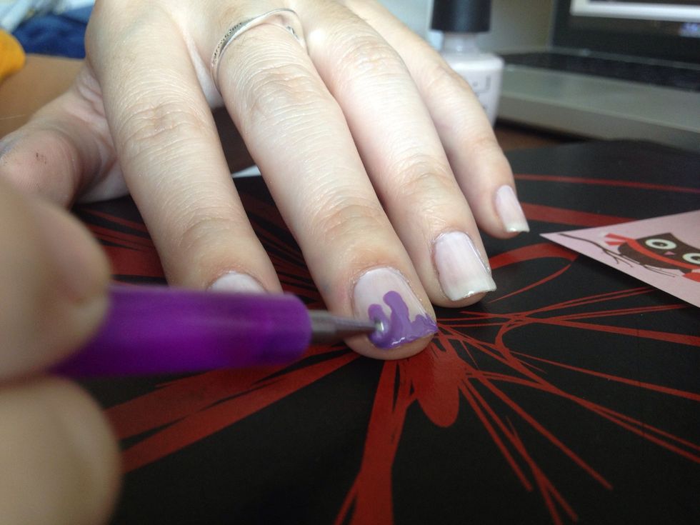 Like so~ I used only one color, but feel free to use multiple colors!