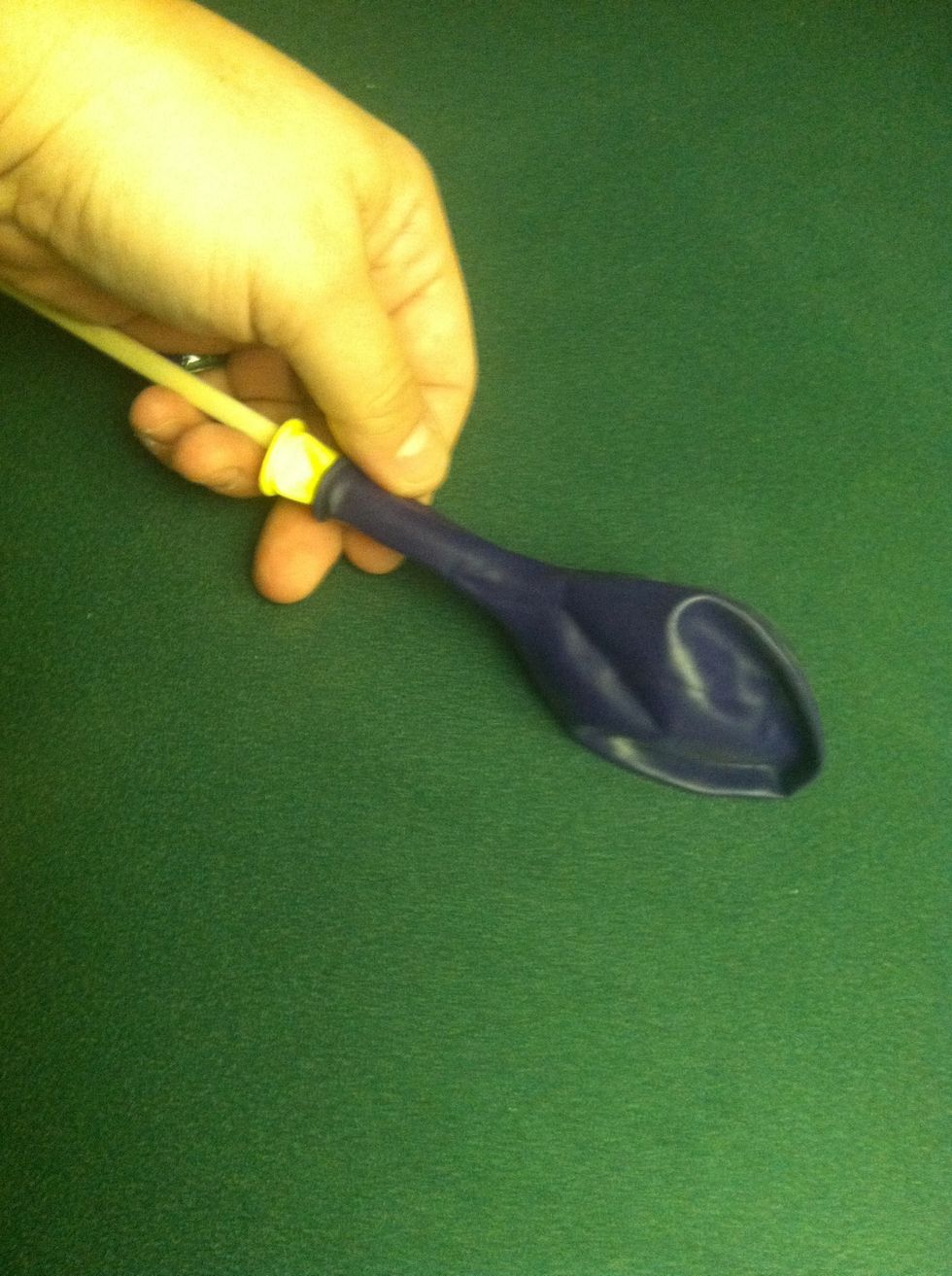 Like so... (may take a little practice... kind of a push pull type of thing...)