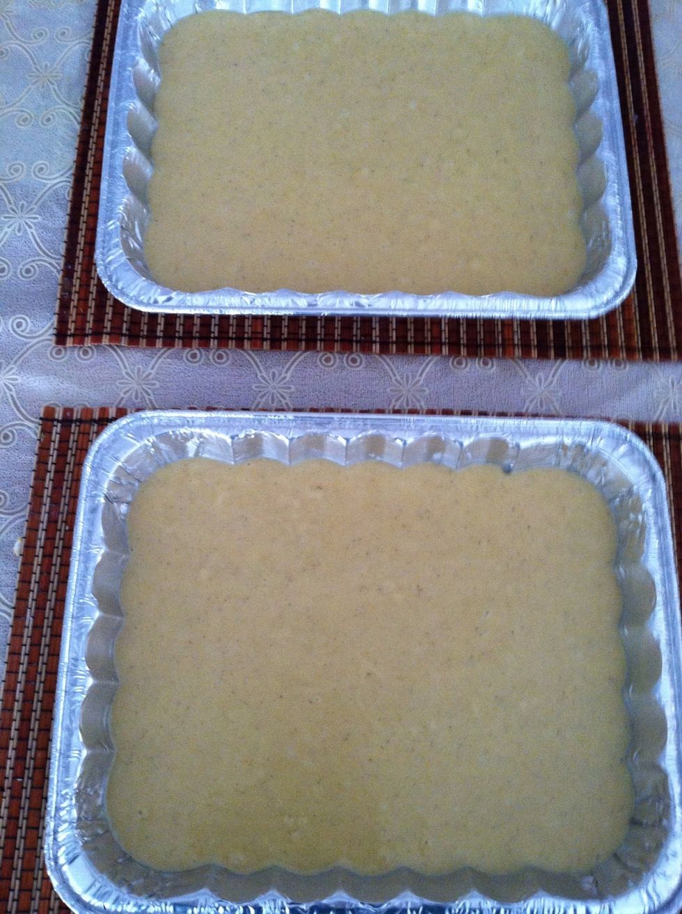 ...like so. Next, place in the oven on 350 degrees for 30-45 minutes or until golden brown