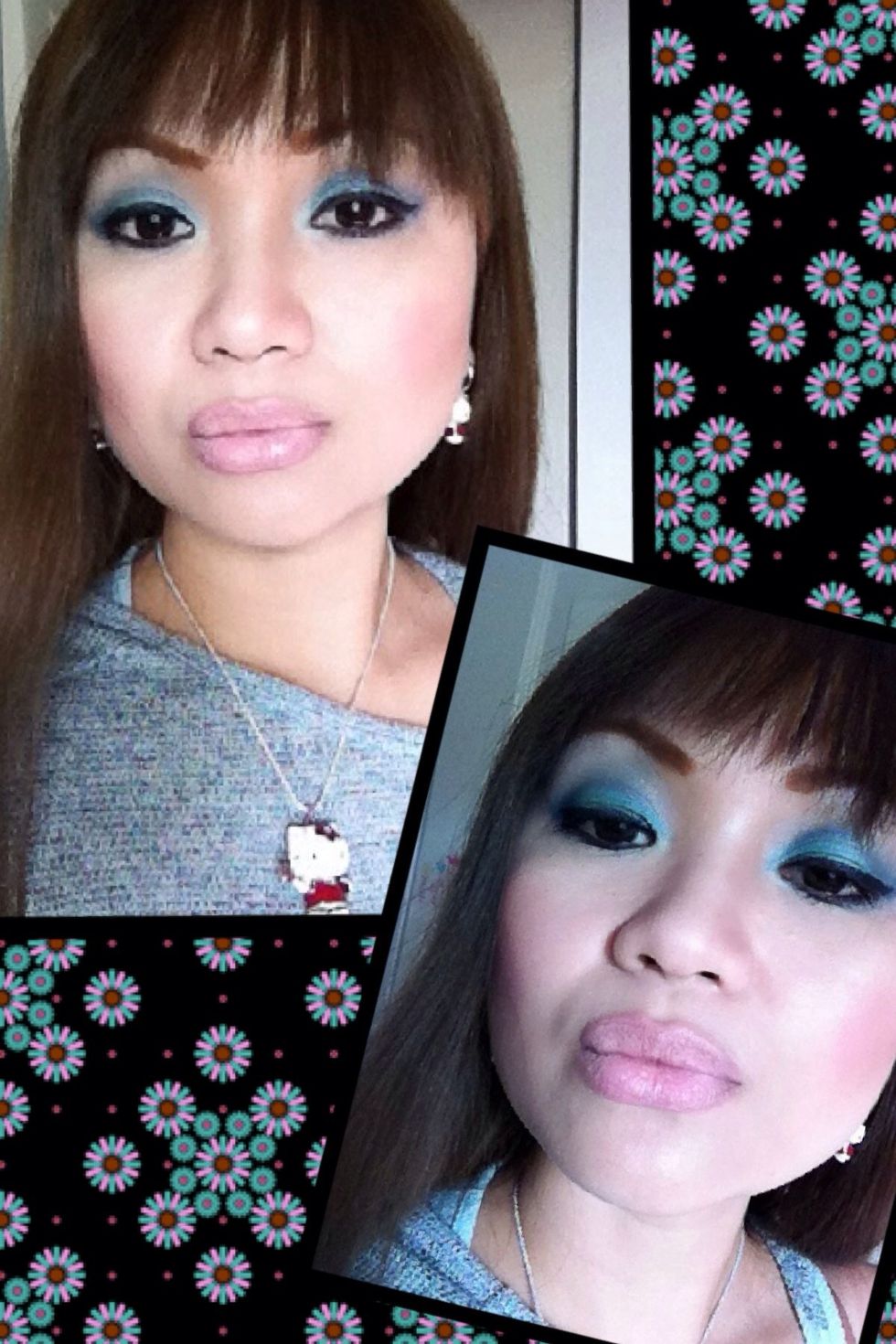 Like so. Not too much but not to little. Btw, this would be an ideal make up look bold eyes and tone down lips.