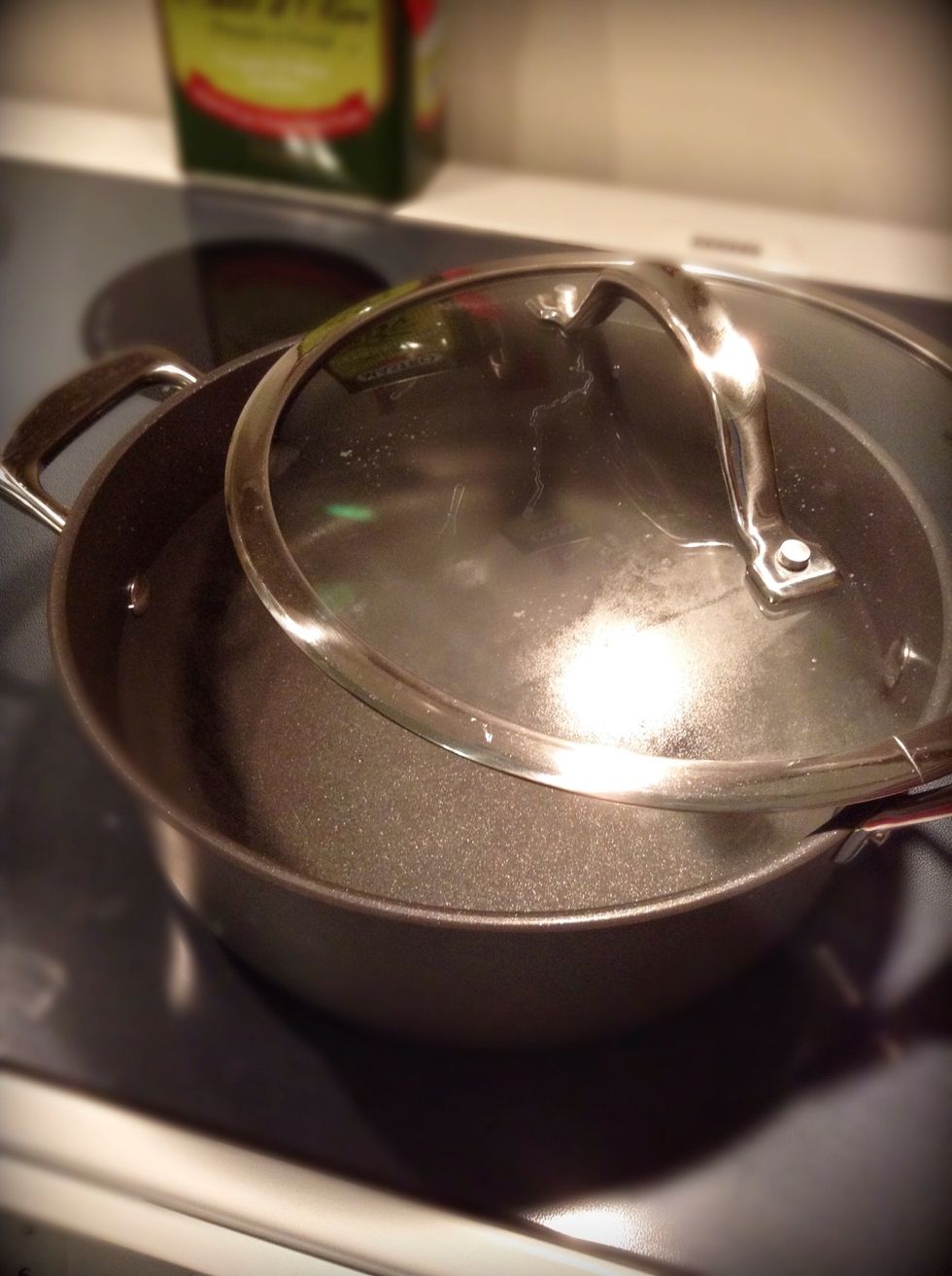 Like so, now don't skip this step its very important that you boil the fries for three minutes. This helps get the moisture out which will help them crispy up in the oven.
