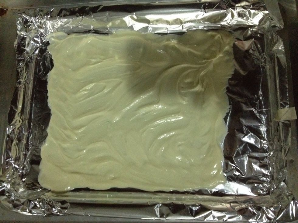 Like so. Now put this in the freezer for just a minute for it to harden up a bit.