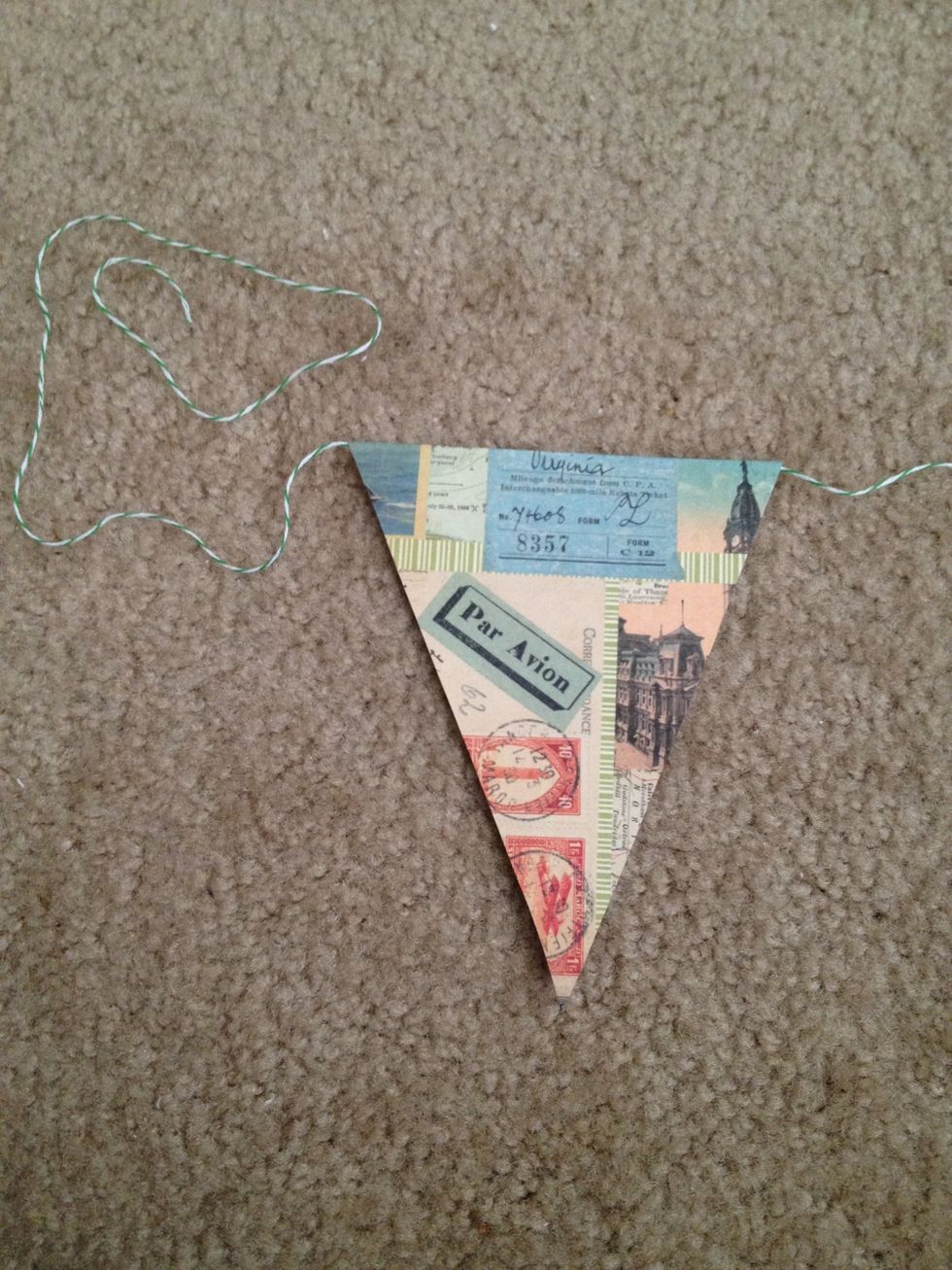 Like so. Space out your flags as much as you would like.