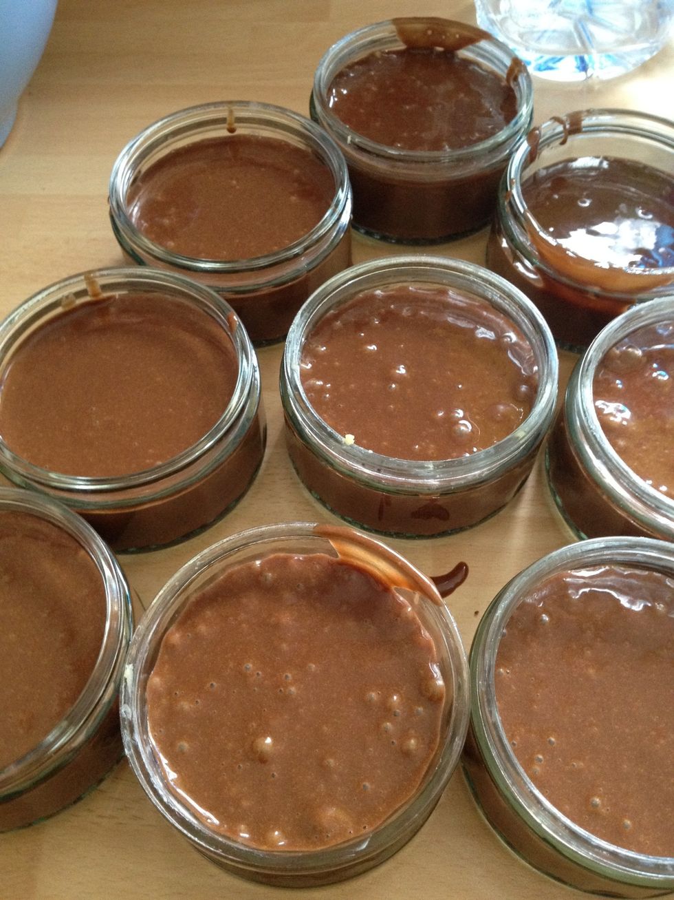 Like so. Still bubbly which is what you want. Now you can cover with cling film and put in the fridge until required. They last a few days.