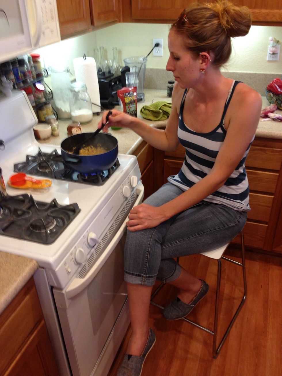 Like so!! This is always how I cook risotto :)