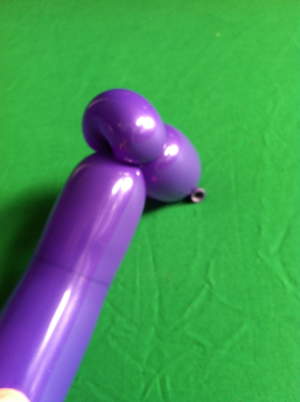 Like so.  This is one of the most important twists.  It's used to attach one balloon to another, to change the direction of a balloon, to stabilize and make angles