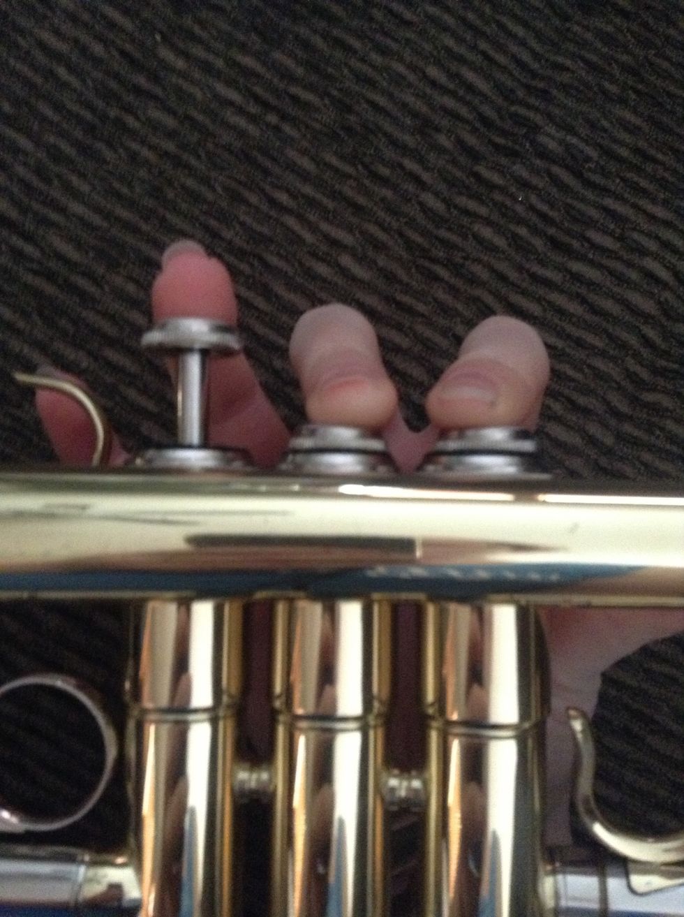 Like the E, the first two valves are down for your A. Firmer lips, faster air.