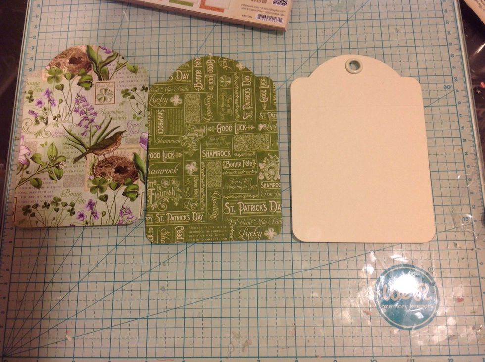 Like this :) Distress edges slightly.