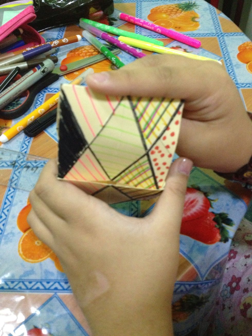 Like this. Insert it more until you got one section of the paper.