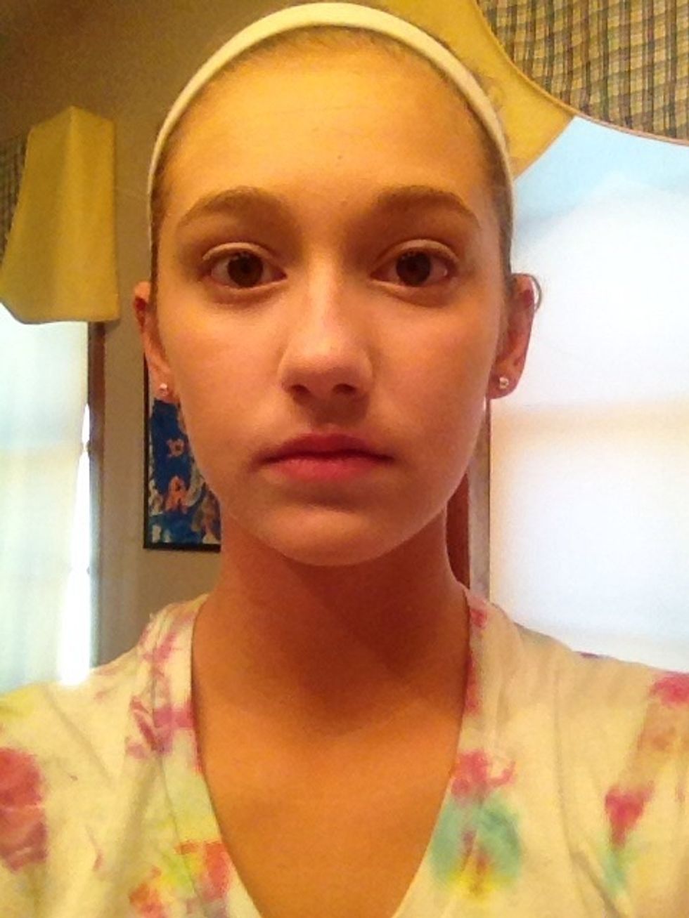 Like this. Just to make your face white and pale.