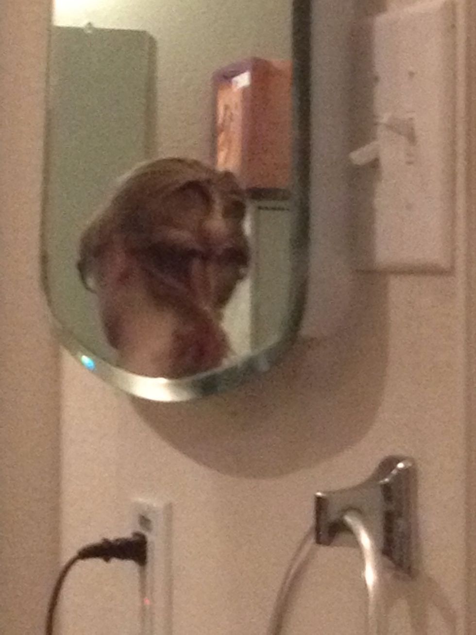 Like this. ( my sister begged to do my hair)