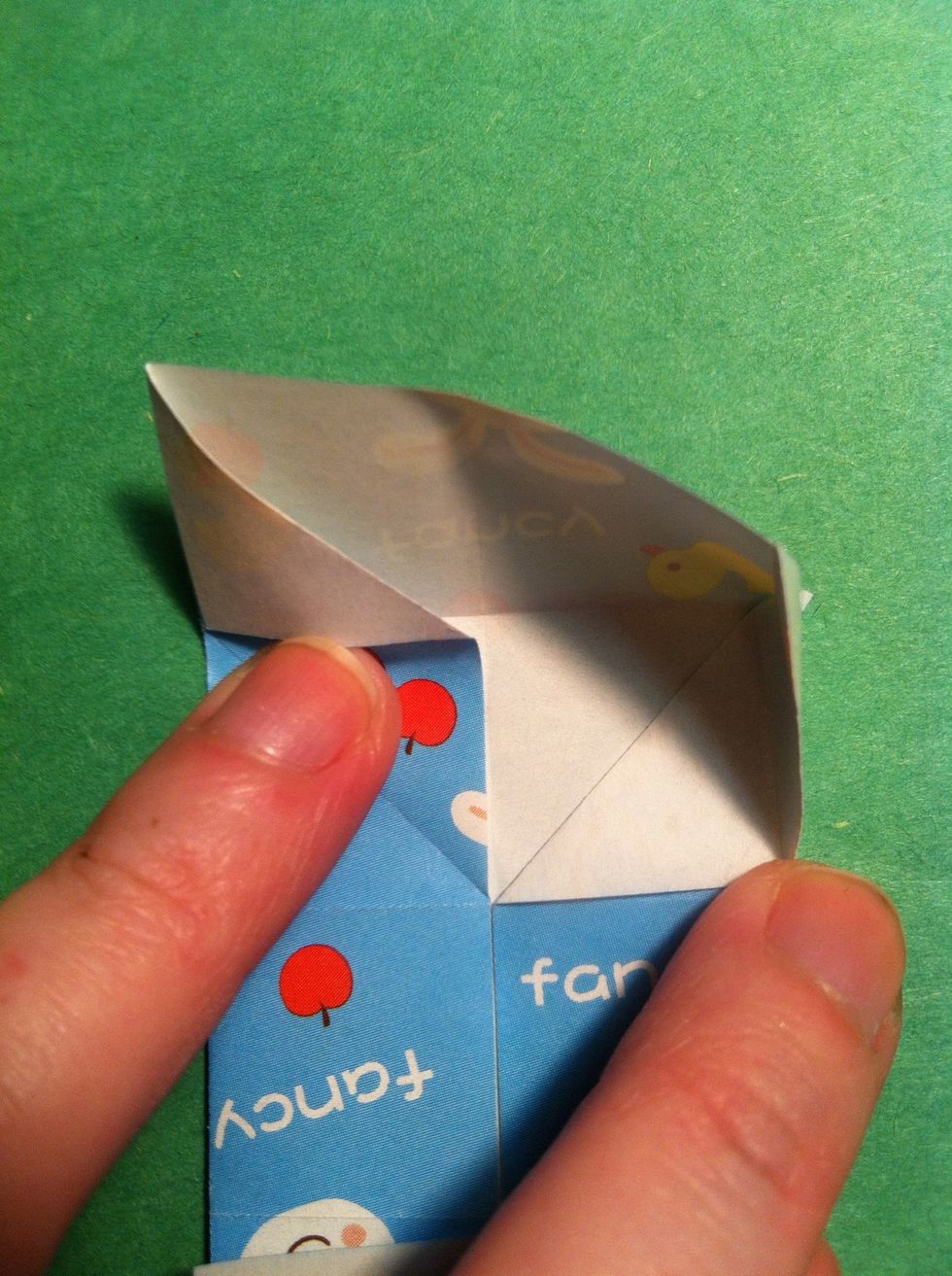 Like this. Now repeat on the left side.