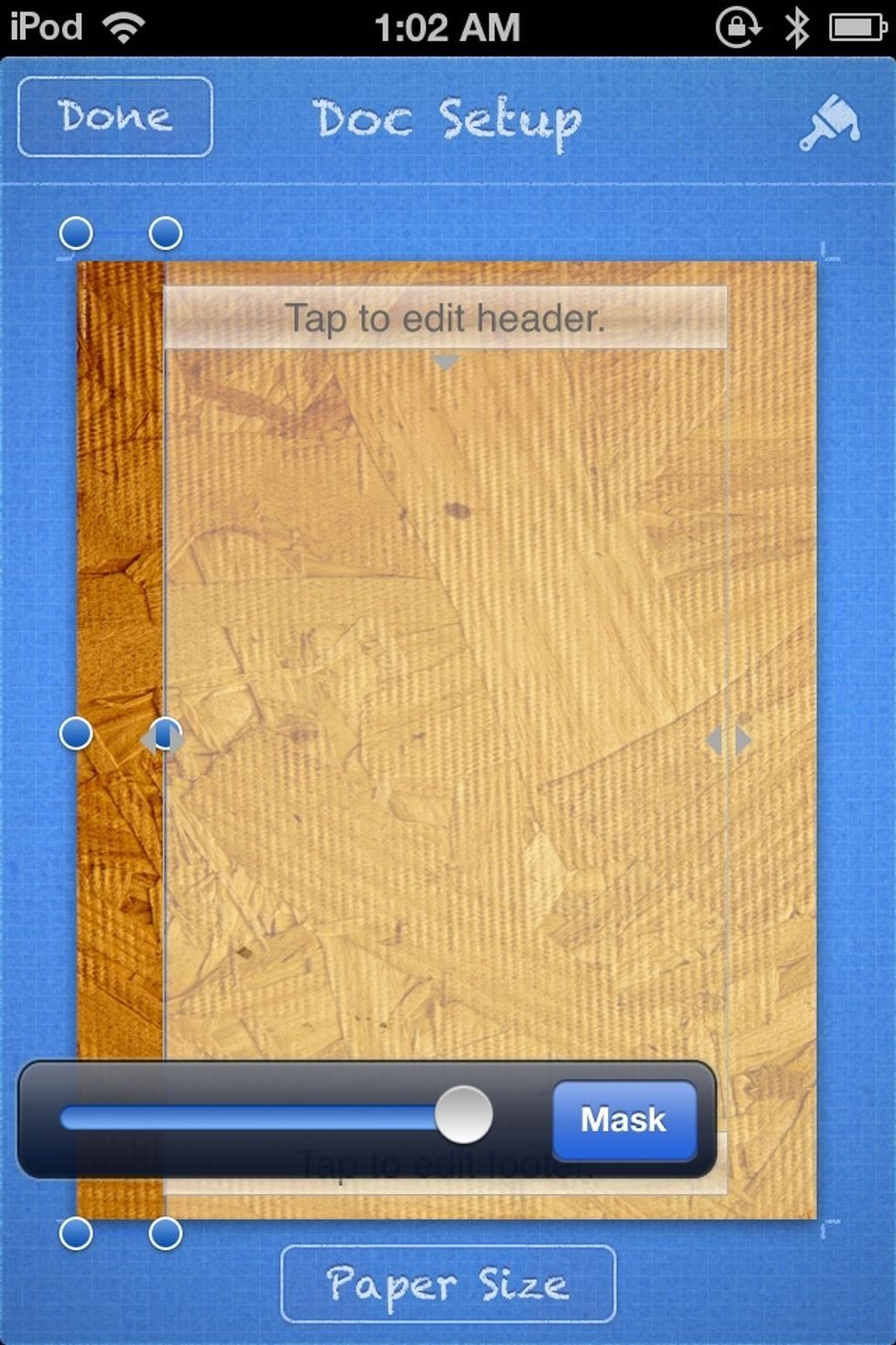 Like this. Tap DONE.