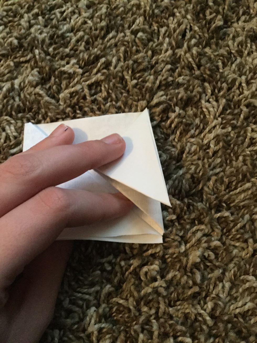 Like this. The do the same for the other triangle.