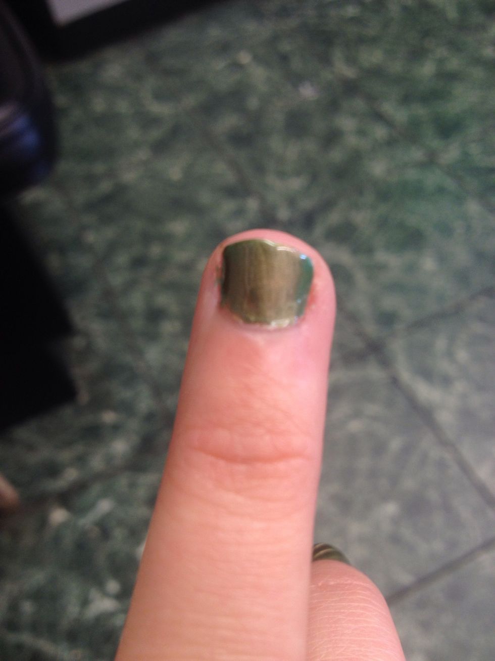 Like this! You can still see green through! ---->>>