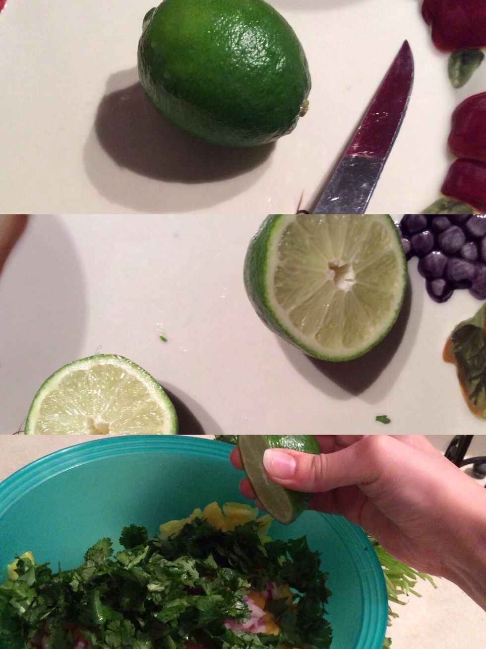 Lime juice is optional, but I am using it. You can squeeze as much of it as you want.