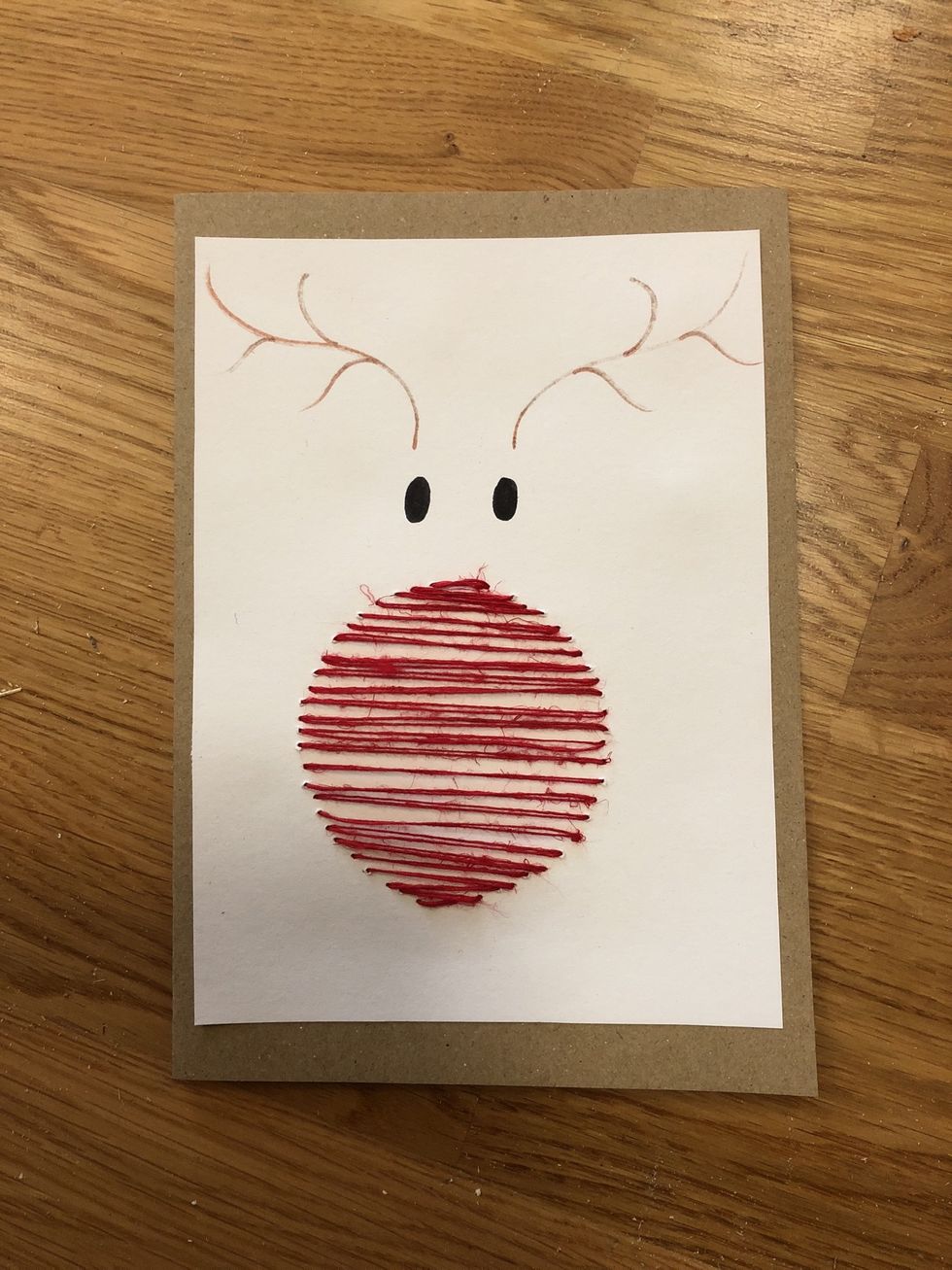 Limma fast Rudolf p\u00e5 det vikta pappeet