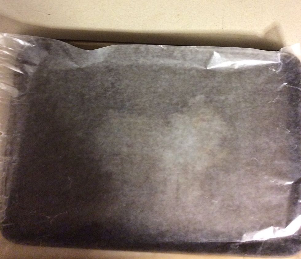 Line a baking sheet with waxed paper.