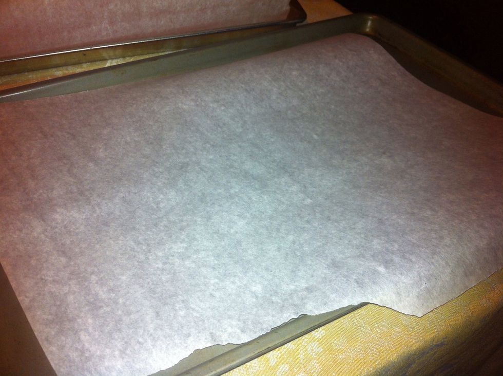 Line a cookie sheet with wax paper