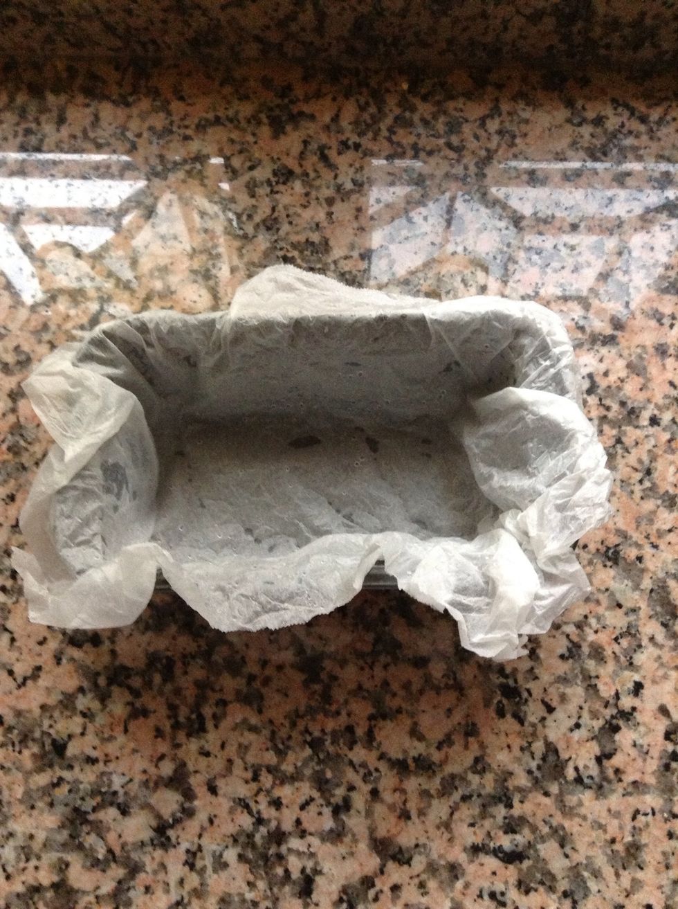 Line it with some parchment paper.