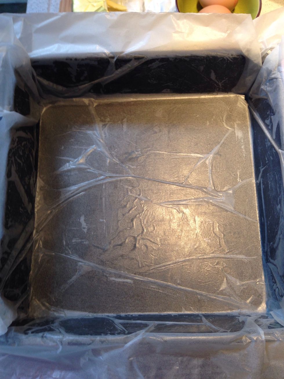 Line pan with parchment paper