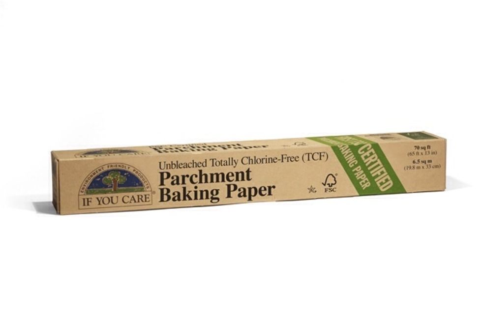 Line sheet with parchment paper.