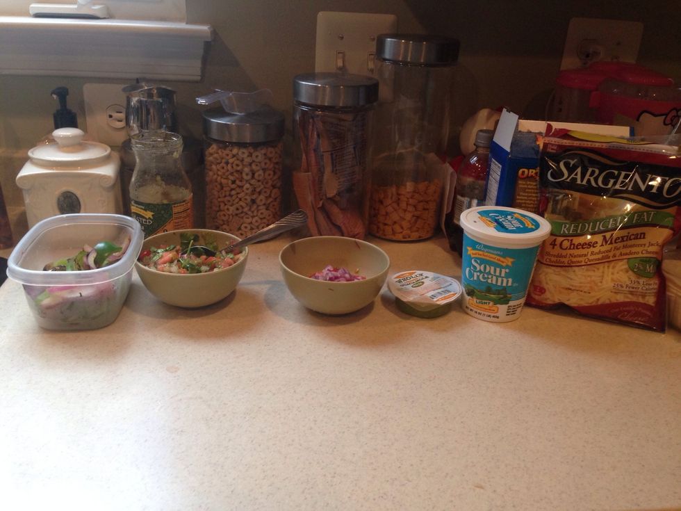 Line them up according to how the taste should be.