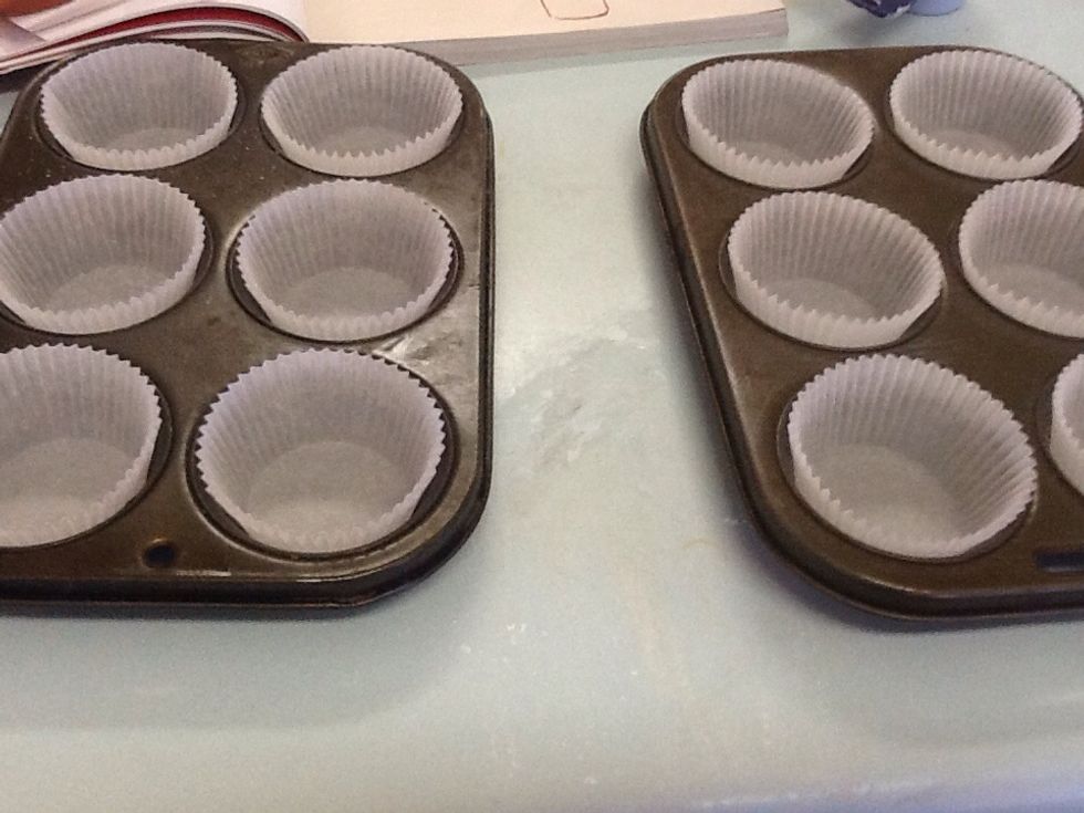 Line trays with baking paper