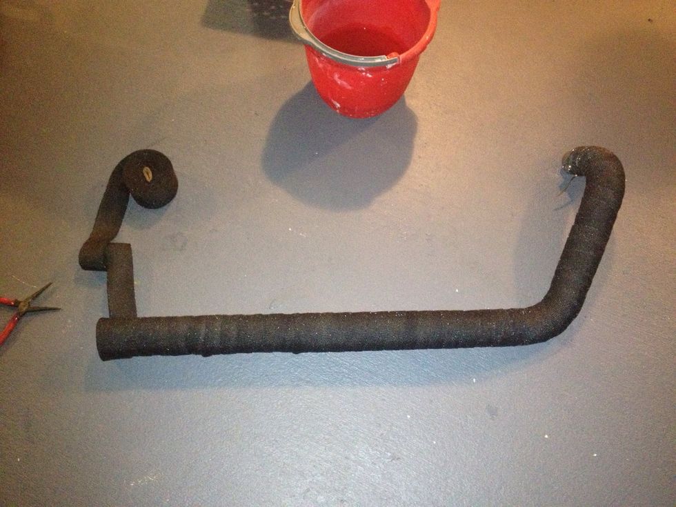 Line up how much you'll need left over and cut it with a razor