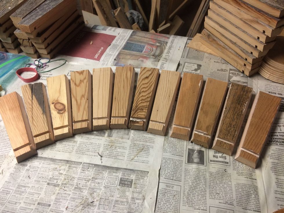 Lined up and glued. Ready for assembly.