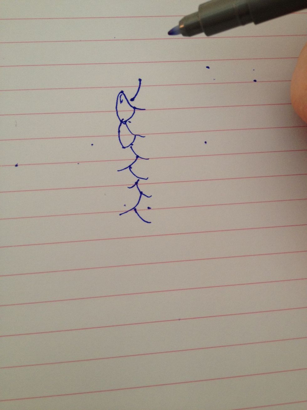 Link the lines with bumbs like these