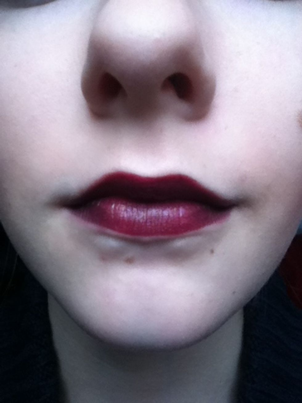 Lips should look something like this.