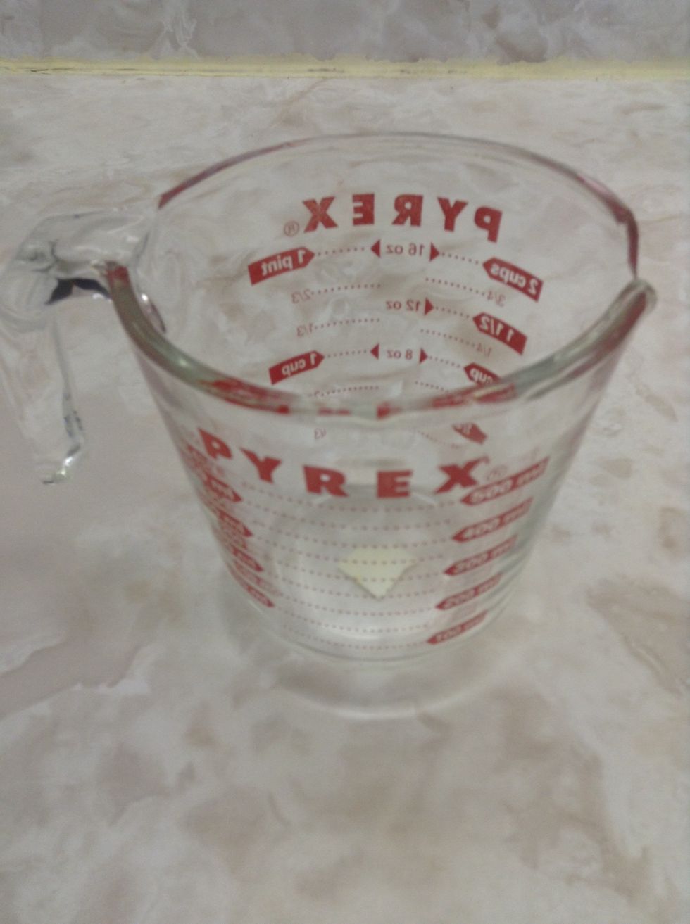 Liquid measuring cup. As the name implies, it is used for measuring liquids. I can use a liquid measuring cup to measure stuff without spilling it.