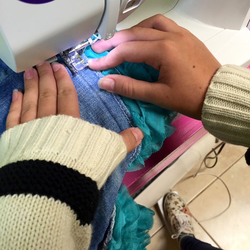 Little hands at work!