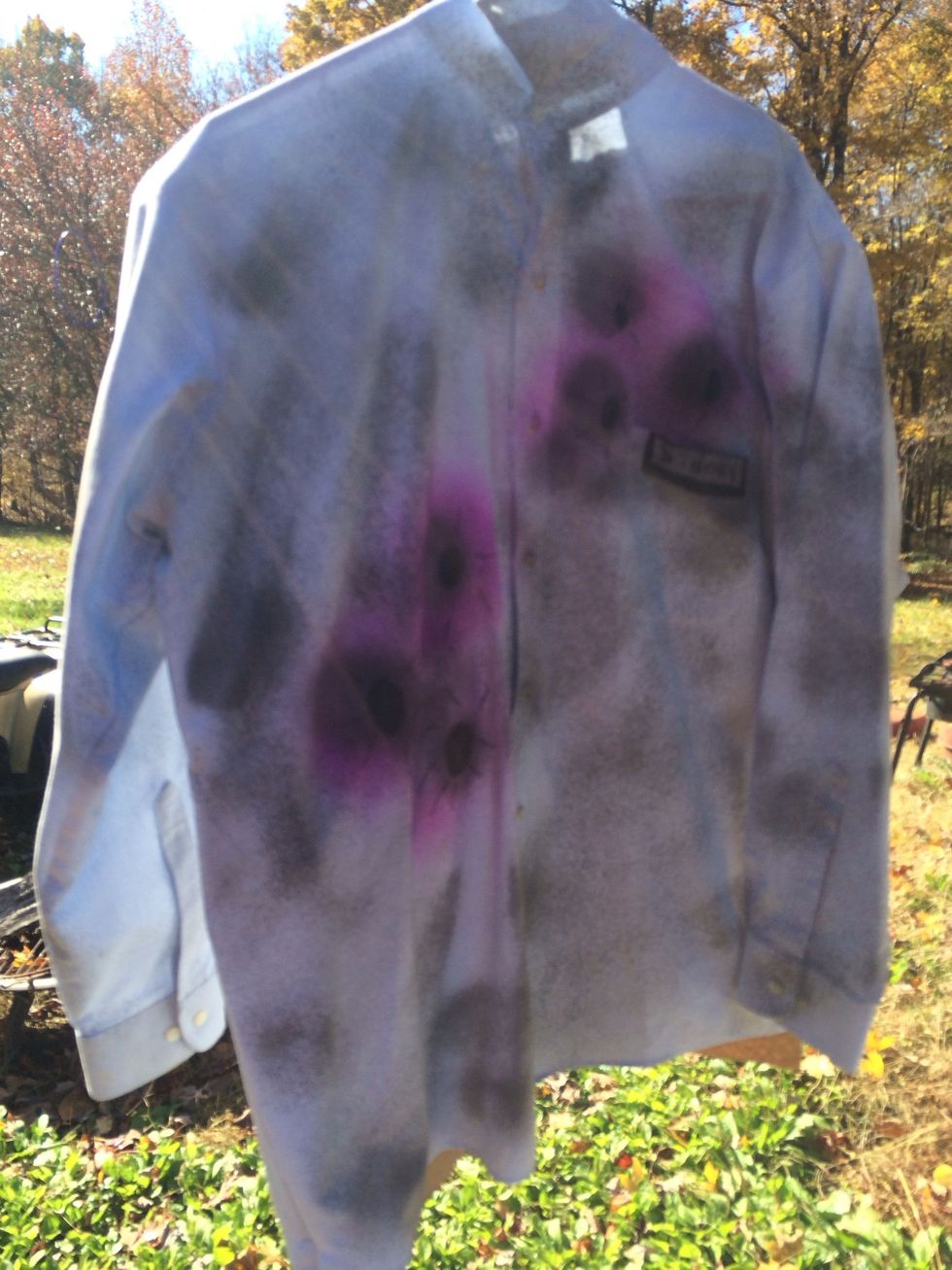 Little more dirty. Zombies don't bathe don't you know. \ud83d\ude00